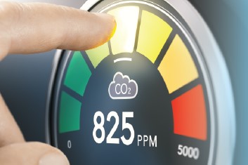 Environemental monitoring by CO2 monitor